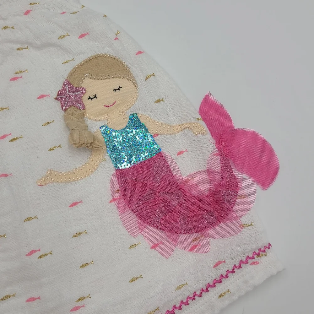 Mud Pie muslin mermaid dress size 3-6 months